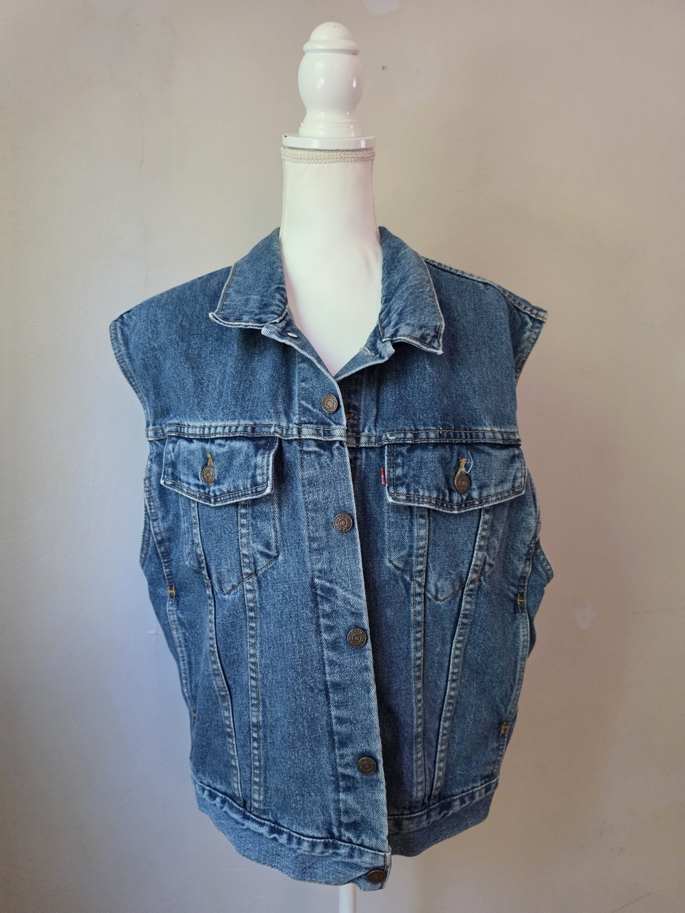 Levi's Classic Blue Denim Vest